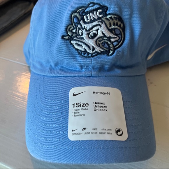 UNC Tar Heels Ramses Mascot Nike Heritage86 Hat University Blue One Size - Picture 1 of 6